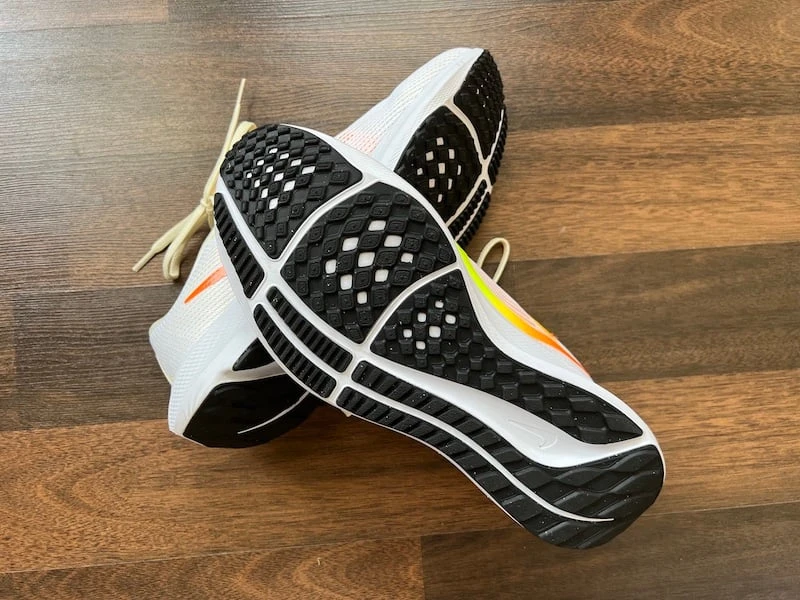 Image of rubber sole of Nike Pegasus 40