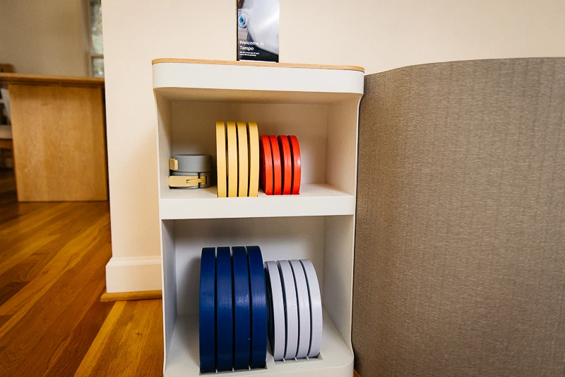 Tempo Move weights in cabinet