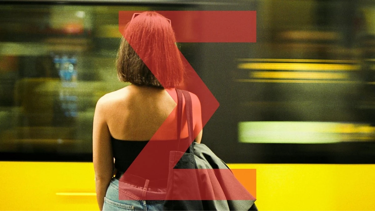 The Adult Man 7 Sigma Female Traits and a Man’s Guide to Dating One Woman Waiting for Metro with Sigma Symbol