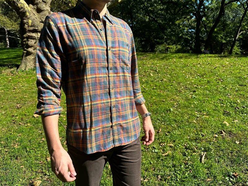 The Adult Man Toad Co Airsmyth Flannel Shirt Side View