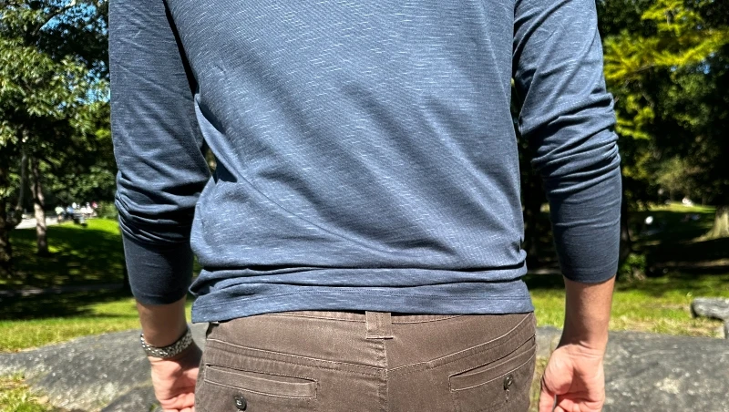 The Adult Man Toad Co Tempo Long Sleeve Crew Rear