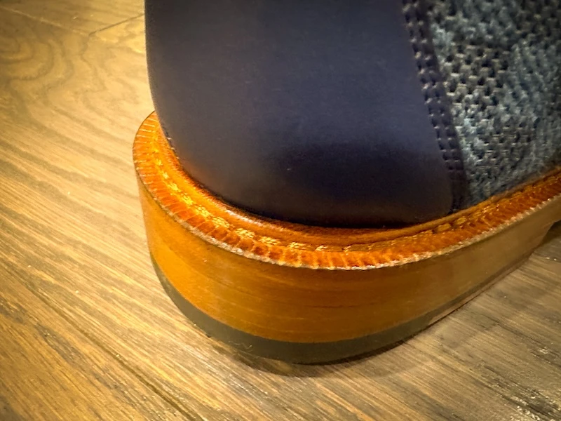 TAFT footwear Fitz Loafer in blue back heel