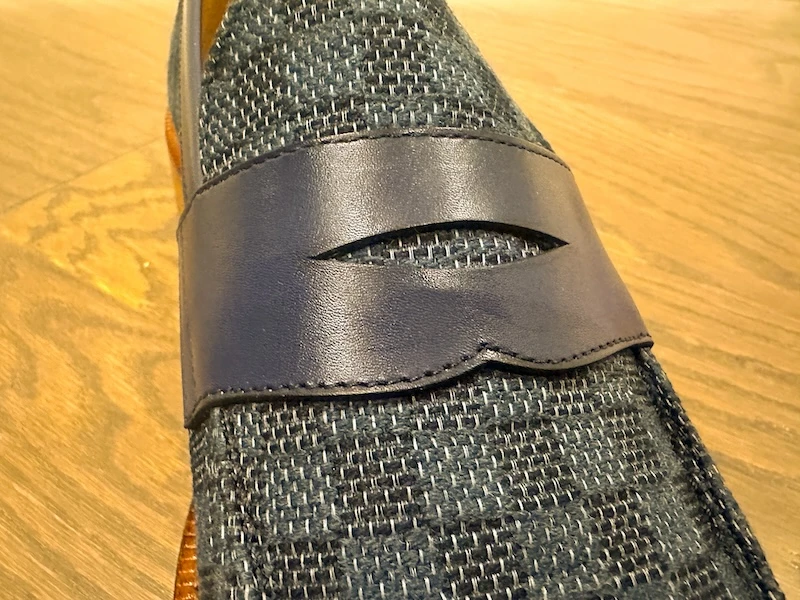 TAFT footwear Fitz Loafer in blue front