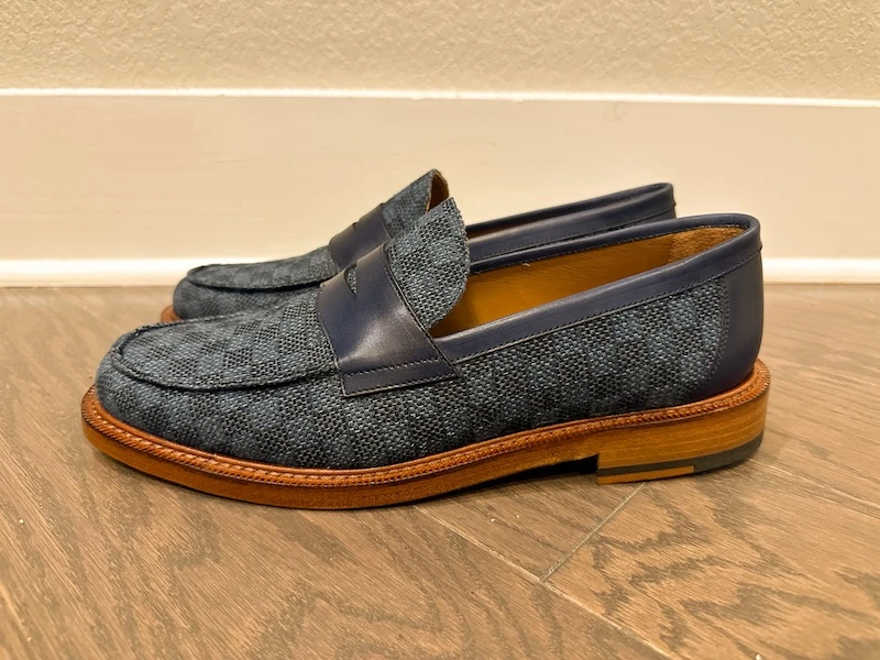 TAFT footwear Fitz Loafer in blue not on foot side