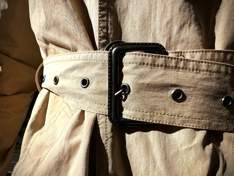 The Adult Man Highland Duds Entrenched Trench Jacket Belt