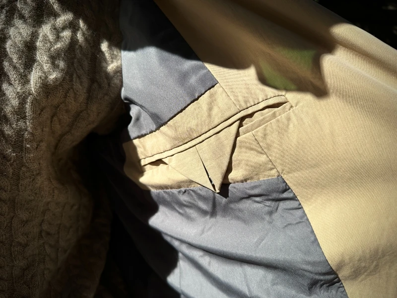 The Adult Man Highland Duds Entrenched Trench Jacket Interior Pocket