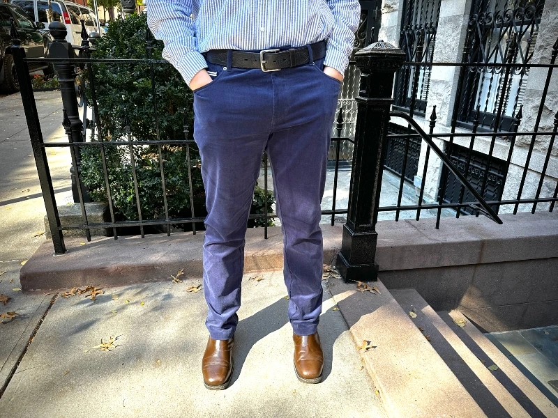 The Adult Man Highland Duds Telluride Stretch Pants Front On