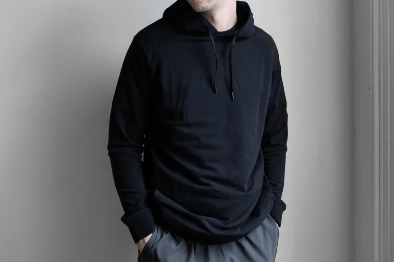 Truwear Singular Hoodie black from side angle