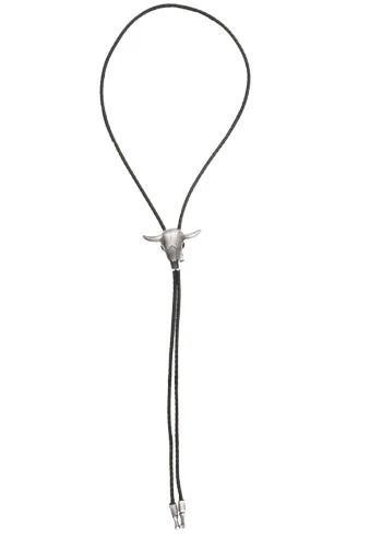 The Tie Bar Longhorn Bolo Silver Tie