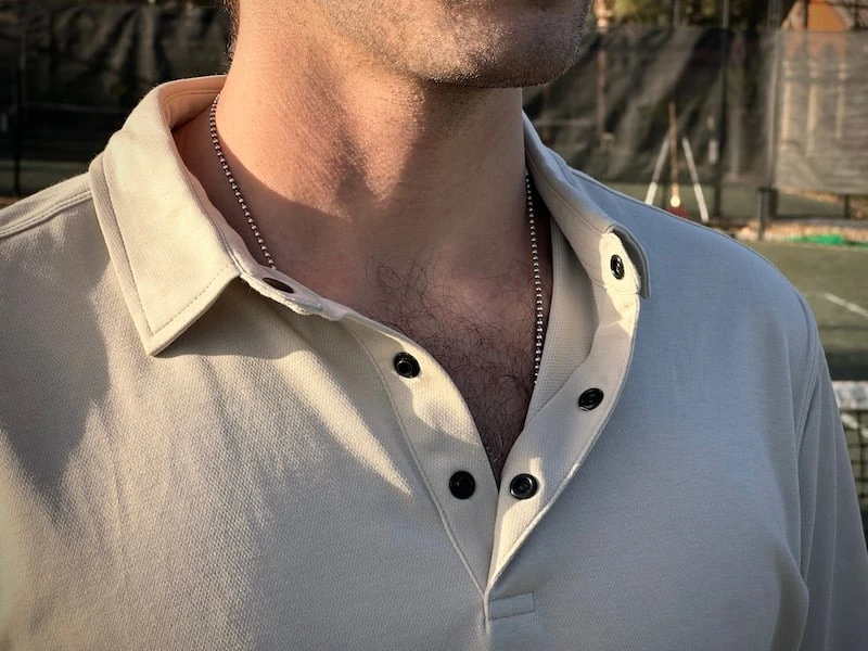 The Adult Man TexTale BREEZ Anti Odor Polo Plastic Snap Buttons