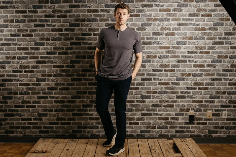 Western Rise grey henley