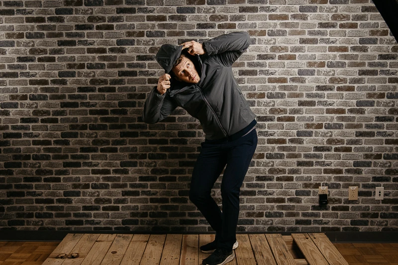 Western Rise hodded jacket demonstration