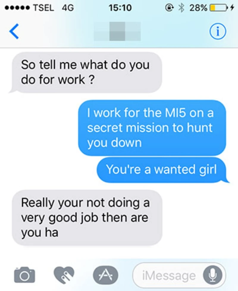 OPTIONS Texting Course - Flirting Text Exampel