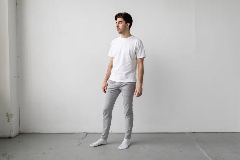 Vuori Coronado Pant in neutral room