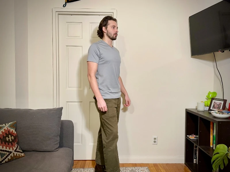 Robert Barakett Barakett V Tee With Green Pants