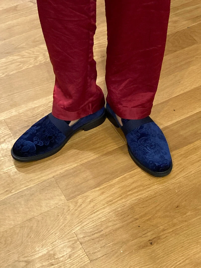 Bruno Marc Velvet Tuxedo Shoes