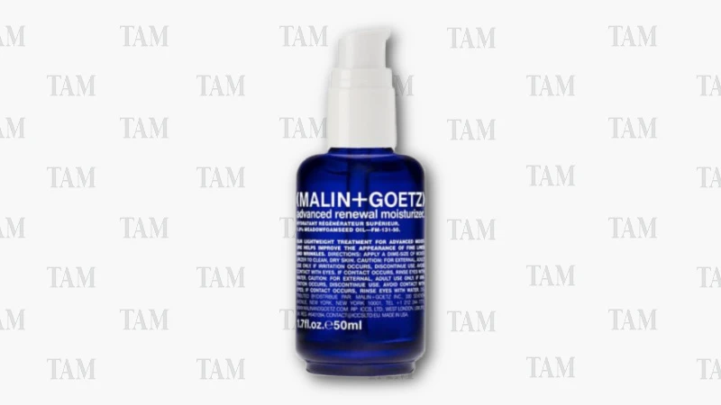 MalinGoetz Advanced Renewal Moisturizer on TAM wrapping