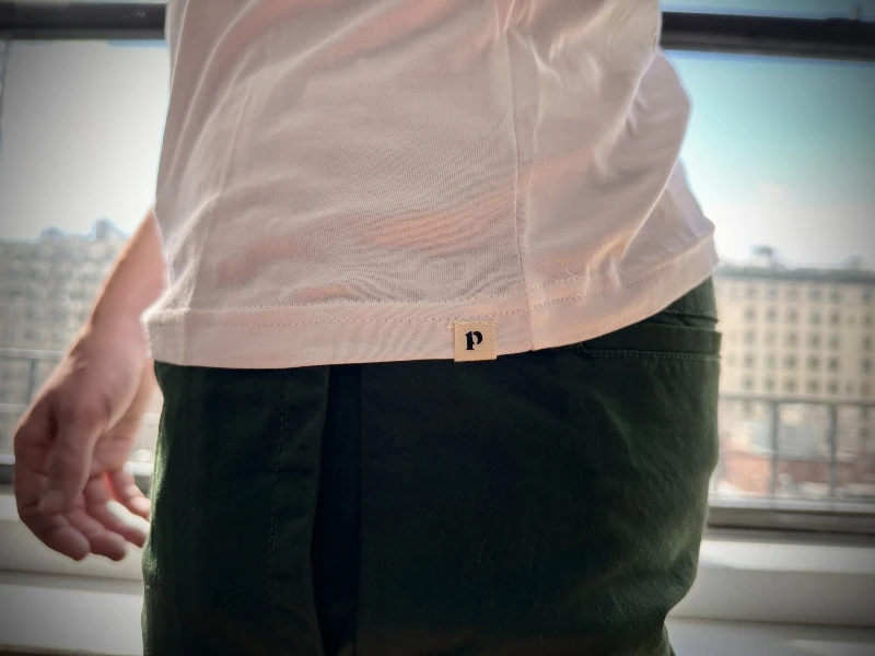 Pact Softspun Crew Neck Tee Side Label