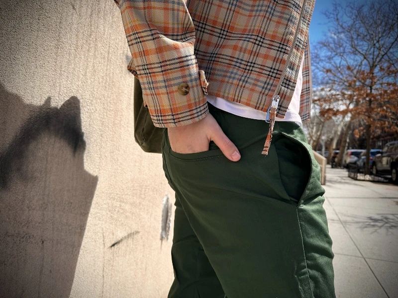 Pact Twill Roll Up Pant Pocket