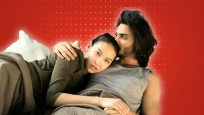 7 Female Tests Most Men Don’t Even Know Exist 51 The-Adult-Man-Ways-Women-Test-You-Models-Lying-in-Bed-Over-Red-Star-Background