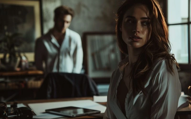 woman attracted to a man