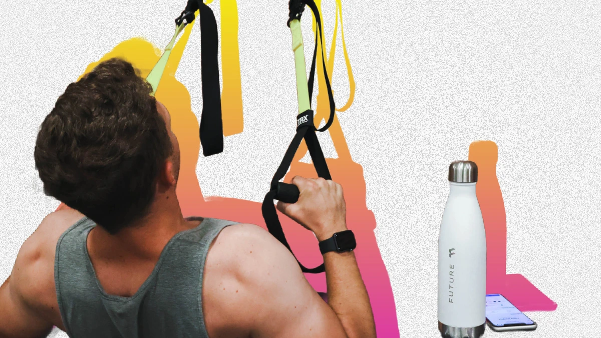 Model Working Out With Future Fitness Using PRX