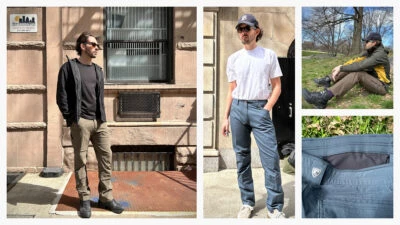4 Best Kühl Pants for Men: I Tried Their Most Popular Styles 49 Model wearing different tpyes of Kuhl pants collage