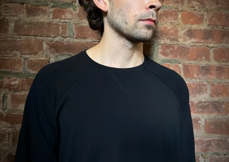 The Adult Man Cozy Earth Bamboo Jogger Set Crew Neck Top 800