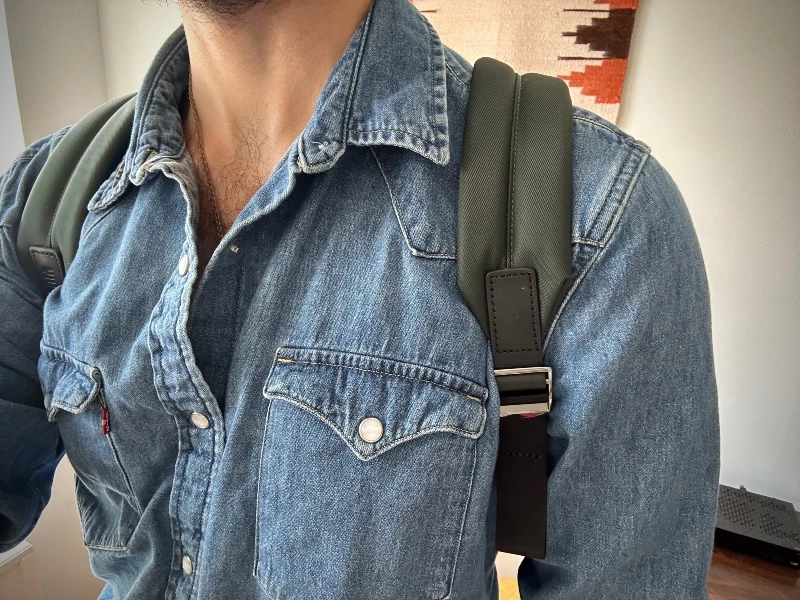 The Adult Man July Carry All Backpack Arm Straps 800