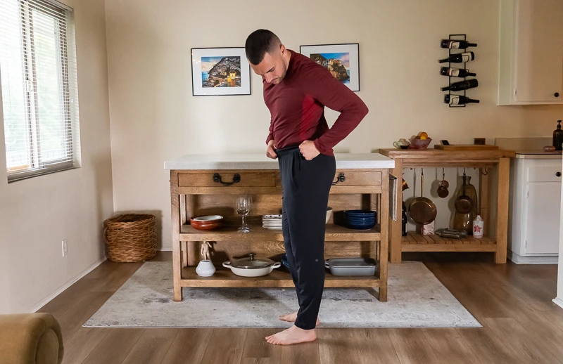 Yoga model wearing In Mind Pant