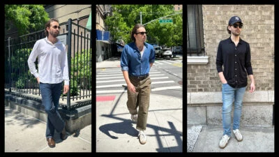 The-Adult-Man-Brisk-Shirts-Model-Wearing-Custom-Denim-and-Shirt-Trio