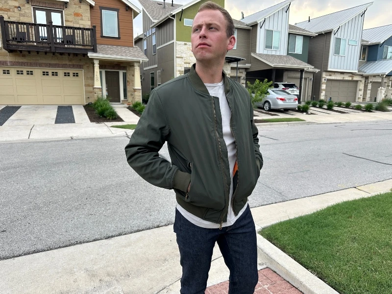 The Adult Man David Outwear Valor Bomber Jacket 800