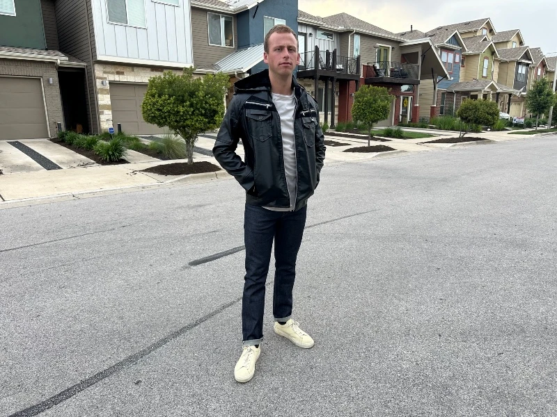 The Adult Man Leather Jacket Street 800