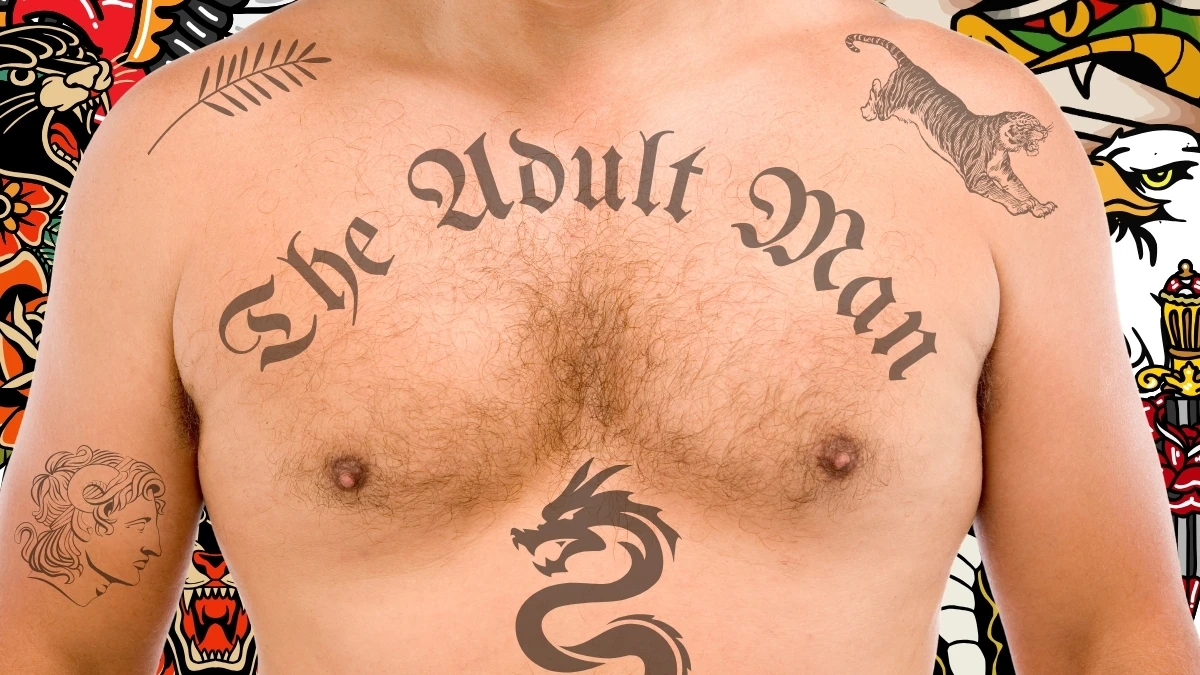 The-Adult-Man-17-Tasteful-Tattoo-Ideas-Chest-With-Assorted-Tattoos