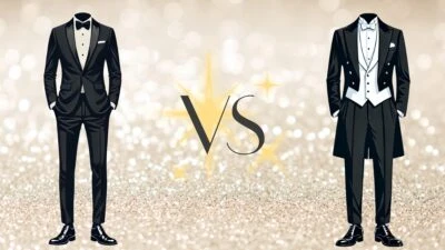 The-Adult-Man-Black-Tie-vs-White-Tie-Formal-Outfit-Illustrations-Agaionst-Glitter