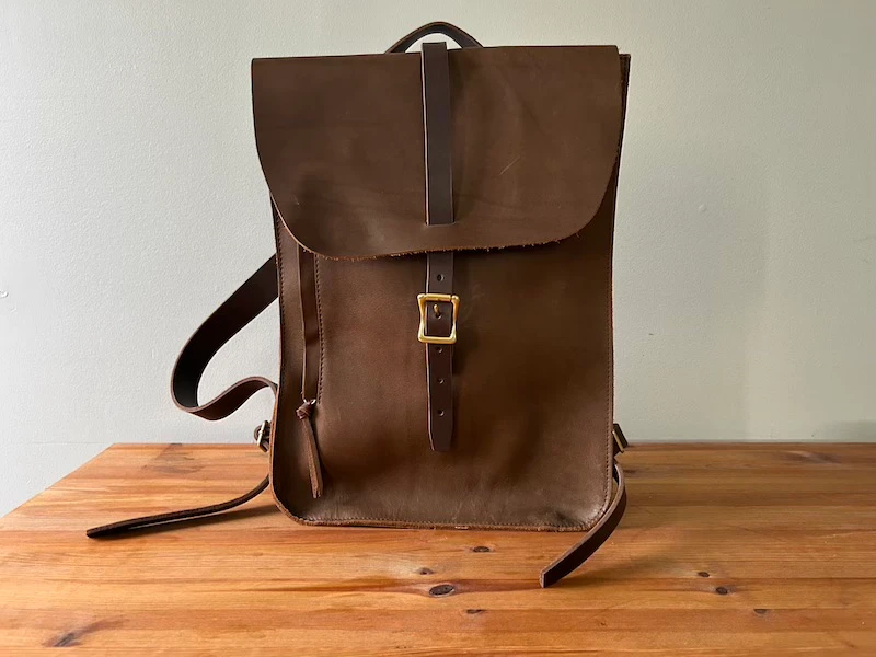 The Adult Man WP Standard Ellis backpack front on table copy